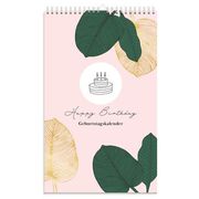 Geburtstagskalender Immerwährend | Jahresunabhängiger Kalender für Geburtstage in Rosa | Geburtstagsübersicht zum Aufhängen mit Spiralbindung für die Familie und Fürs Büro (in German)