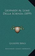leopardi al lume della scienza (1899) (en Inglés)