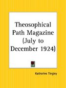 theosophical path magazine, july to december 1924 (en Inglés)