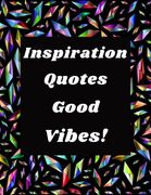 Inspiration Quotes Good Vibes: Easy Coloring Book for Adults Inspirational Quotes: Simple Large Print Coloring Pages with Positive and Good Vibes Ins (en Inglés)