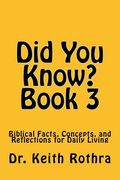 Did You Know? Book 3 (en Inglés)