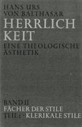 Herrlichkeit. Eine Theologische Ästhetik / Fächer der Stile (en Alemán)