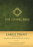 The Living Bible Large Print red Letter Edition (Hardcover, Green) 