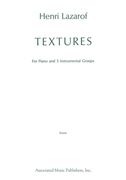 Textures (1970): Full Score (en Inglés)