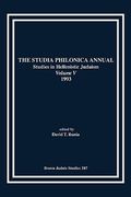 the studia philonica annual v, 1993