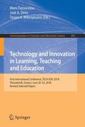 Technology and Innovation in Learning, Teaching and Education: First International Conference, Tech-Edu 2018, Thessaloniki, Greece, June 20-22, 2018, (en Inglés)