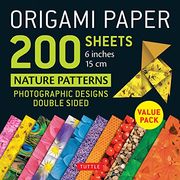 Origami Paper 200 Sheets Nature Patterns 6" (15 Cm): Tuttle Origami Paper: High-Quality Origami Sheets Printed With 12 Different Designs: Instructions for 8 Projects Included (en Inglés)
