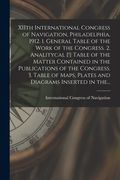 XIIth International Congress of Navigation, Philadelphia, 1912. 1. General Table of the Work of the Congress. 2. Analitycal [!] Table of the Matter Co (en Inglés)