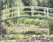 monet waterlily keepsake box [with 16 4-1/4 x 5-1/2 note cards and 17 sage-green envelopes] (en Inglés)