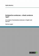 exclamative sentences - a basic sentence type?
