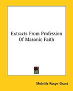 extracts from profession of masonic faith (en Inglés)
