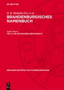 Die Ortsnamen Der Prignitz (en Alemán)