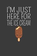 I'm Just Here for the ice Cream: Vintage ice Cream Cone Summer Lover Gift (en Inglés)