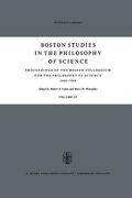 Proceedings of the Boston Colloquium for the Philosophy of Science 1966/1968 (en Inglés)