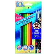 LAPICES DE COLOR MEGA 12 COLORES + 3 GRAFITOS GALAXY