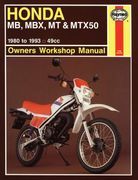 Honda mb, Mbx, mt & Mtx50 Owners Workshop Manual: 1980 to 1993 (en Inglés)