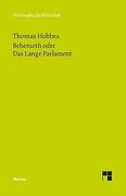 Behemoth Oder das Lange Parlament (Philosophische Bibliothek) (en Alemán)
