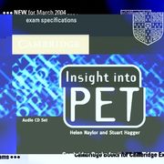 Insight Into pet Audio cds (2) (Cambridge Books for Cambridge Exams) () (en Inglés)