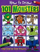 how to draw 101 monsters,easy step-by-step drawing