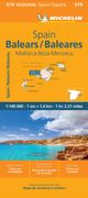 Michelin Spain: Balearic Islands map 579: (Mallorca, Ibiza, Menorca)