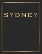 Sydney: Gold and Black Decorative Book - Perfect for Coffee Tables, End Tables, Bookshelves, Interior Design & Home Staging Ad (en Inglés)