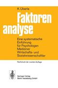 Faktorenanalyse de Überla(Springer Verlag Gmbh) (en Alemán)