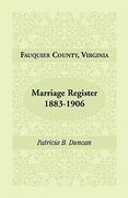 fauquier county, virginia, marriage register, 1883-1906