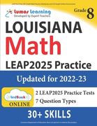 LEAP Test Prep: 8th Grade Math Practice Workbook and Full-length Online Assessments: LEAP Study Guide (en Inglés)