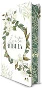 Biblia rvr 1960 Letra Grande Tamaño Manual, Tapa Dura con Flores Blancas / Spani sh Bible rvr 1960 Handy Size Large Print Hardcover White With White f