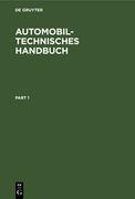 Automobiltechnisches Handbuch: Ergänzungsband Zur 18. Auflage (in German)