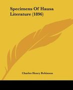 specimens of hausa literature (1896)