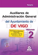 Auxiliares de administración general del Ayuntamiento de Vigo. Temario Volumen 2