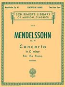 Concerto No. 2 in D Minor, Op. 40: Schirmer Library of Classics Volume 62 Piano Duet Nfmc 2024-2028 Selection (en Inglés)