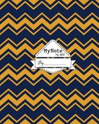 My Note My Idea: 8 x 10, 110 pages: Boho Pattern Blue Yellow (en Inglés)