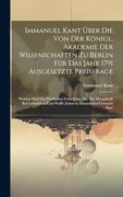 Immanuel Kant Über die von der Königl. Akademie der Wissenschaften zu Berlin für das Jahr 1791 Ausgesetzte Preisfrage: Welches Sind die Wirklichen. In Deutschland Gemacht Hat? (en Alemán)