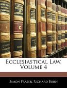 ecclesiastical law, volume 4 (en Inglés)