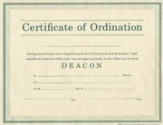 Certificate of Ordination Deacon Parchment Paprer (en Inglés)