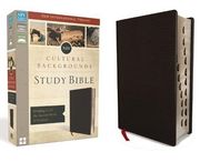 NIV, Cultural Backgrounds Study Bible, Bonded Leather, Black, Indexed, Red Letter Edition: Bringing to Life the Ancient World of Scripture