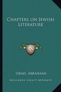 chapters on jewish literature (en Inglés)