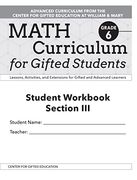 Math Curriculum for Gifted Students: Lessons, Activities, and Extensions for Gifted and Advanced Learners, Student Workbooks, Section III (Set of 5):