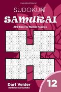 Sudoku Samurai - 200 Easy to Master Puzzles 9x9 (Volume 12) (en Inglés)