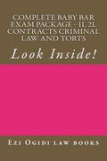 Complete Baby Bar Exam Package - 1L 2L Contracts Criminal law and Torts: Look Inside! (en Inglés)