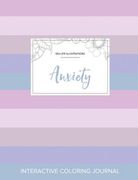 Adult Coloring Journal: Anxiety (Sea Life Illustrations, Pastel Stripes) (en Inglés)