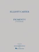 Elliott Carter - Figment V: Solo Marimba (en Inglés)