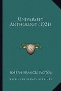 university anthology (1921)