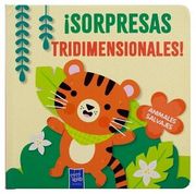 LIBRO INFANTIL POP-UP: ¡SORPRESAS TRIDIMENSIONALES!: ANIMALES SALVAJES