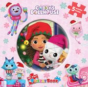 Gabby's Dollhouse Christmas my First Puzzle Book - Jigsaw Puzzles for Kids, 10-Page Board Book, 5 Puzzles to Enjoy (en Inglés)