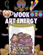 Wook Art Energy: Hippie Trippy coloring book - Peace and Positive coloring book - Illusive coloring book - Stress relieving coloring ac (en Inglés)