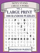 News Stand Circle a Word Vol.4: Large Print 100 Random Puzzles (en Inglés)