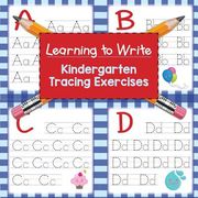 Learning to Write: Kindergarten Tracing Exercises (en Inglés)